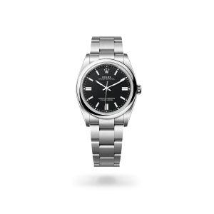 Rolex Oyster Perpetual 36 in Oystersteel with a Black dial, domed  bezel, and Oyster bracelet - Crisson