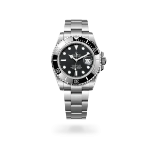 Rolex Submariner Date in Oystersteel with a black dial, black ceramic and platinum bezel, and Oyster bracelet - Crisson