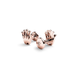 Rolex ‘Crown’ cufflinks in Everose gold, A1015 at Crisson