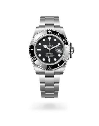 Rolex Submariner Date in Oystersteel with a black dial, black ceramic and platinum bezel, and Oyster bracelet - Crisson