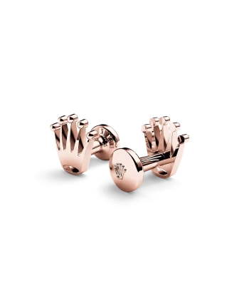 Rolex ‘Crown’ cufflinks in Everose gold, A1015 at Crisson