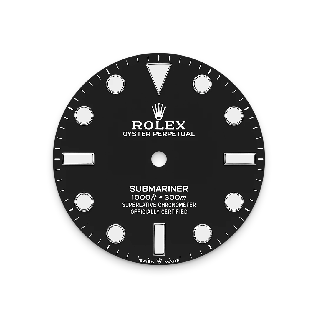 Rolex Submariner in Oystersteel with a black dial, black ceramic and platinum bezel, and Oyster bracelet, m124060-0001 - Crisson