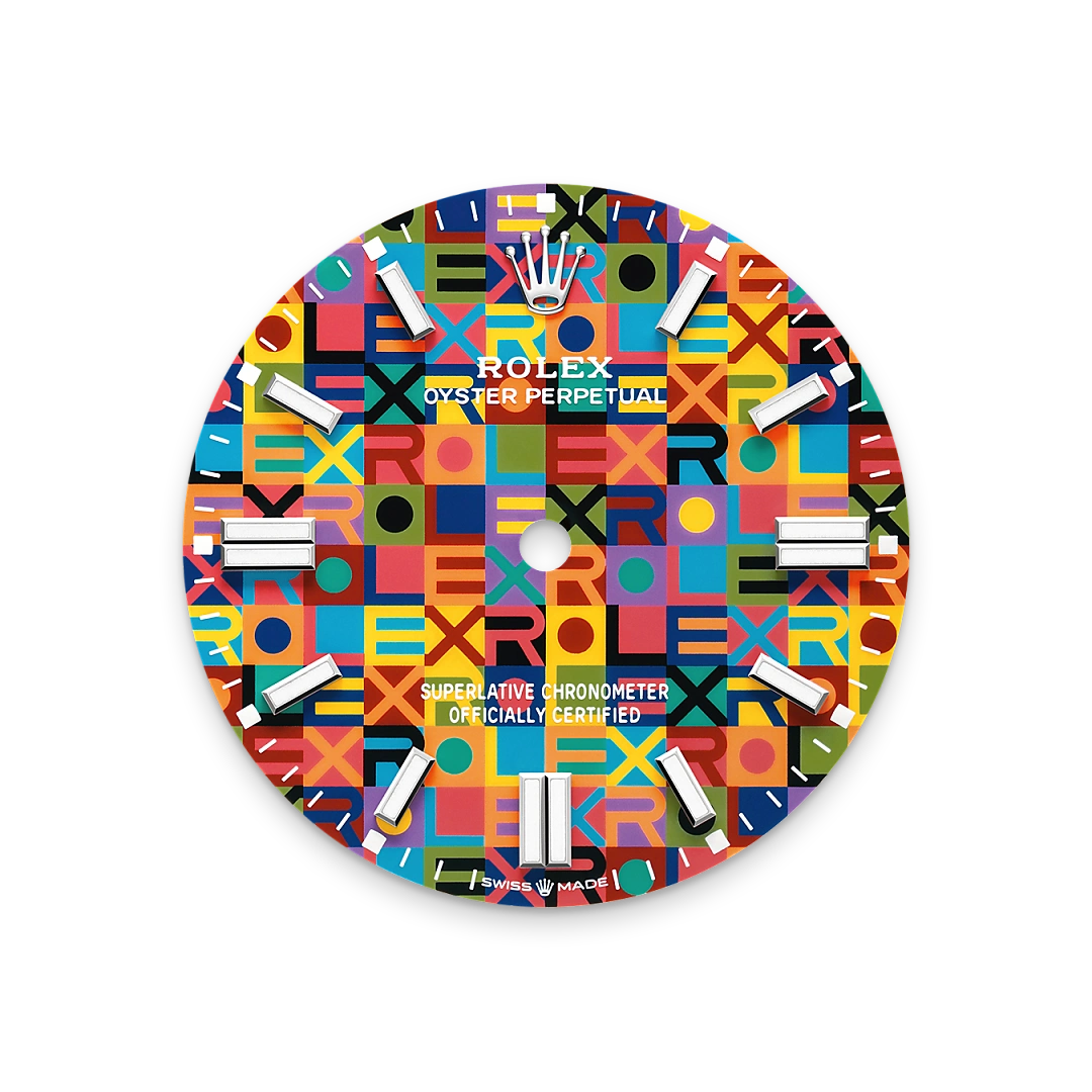 Rolex Oyster Perpetual 36 in Oystersteel with a Multicoloured, Jubilee motif dial, domed  bezel, and Oyster bracelet, m126000-0016 - Crisson