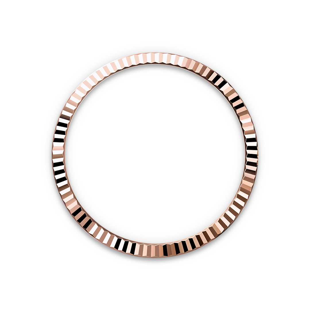 Rolex Datejust 36 in Oystersteel and Everose gold with a Chocolate dial with diamonds, fluted bezel, and Oyster bracelet - Crisson