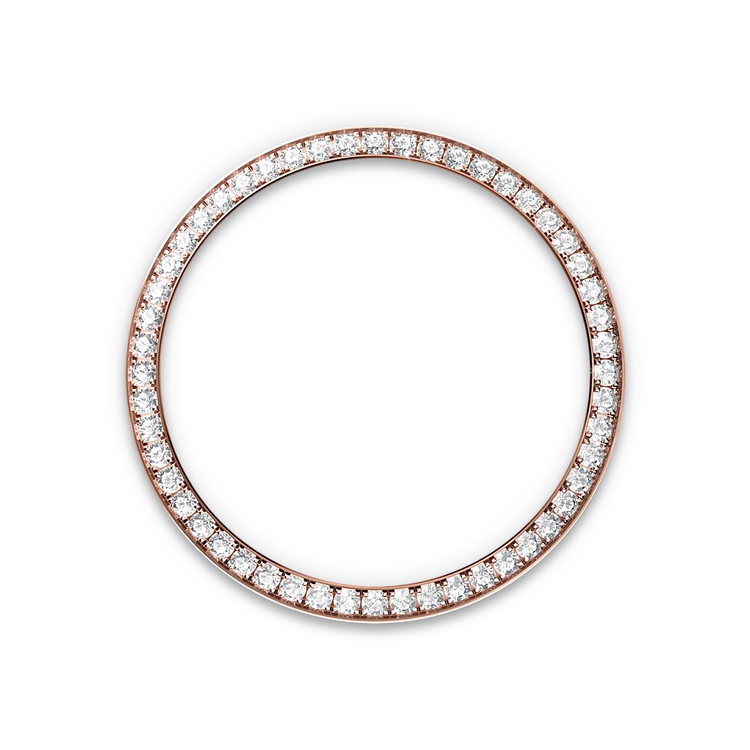 Rolex Datejust 36 in Oystersteel, Everose gold and diamonds with a rosé-colour dial with diamonds, bezel with diamonds, and Oyster bracelet - Crisson Rolex Datejust 36 in Oystersteel, Everose gold and diamonds with a rosé-colour dial with diamonds, bezel with diamonds, and Oyster bracelet - Crisson