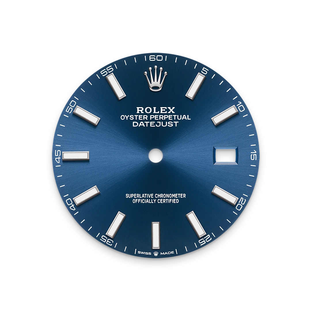 Rolex Datejust 41 in Oystersteel and white gold with a bright blue dial, fluted bezel, and Jubilee bracelet - Crisson Rolex Datejust 41 in Oystersteel and white gold with a bright blue dial, fluted bezel, and Jubilee bracelet - Crisson