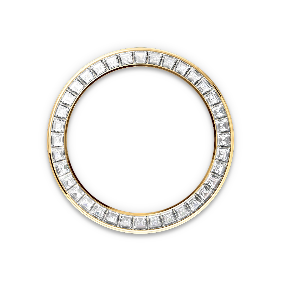 Rolex Cosmograph Daytona in yellow gold and diamonds with golden dial, bezel set with diamonds, and Oyster bracelet, m126598tbr-0001 - Crisson