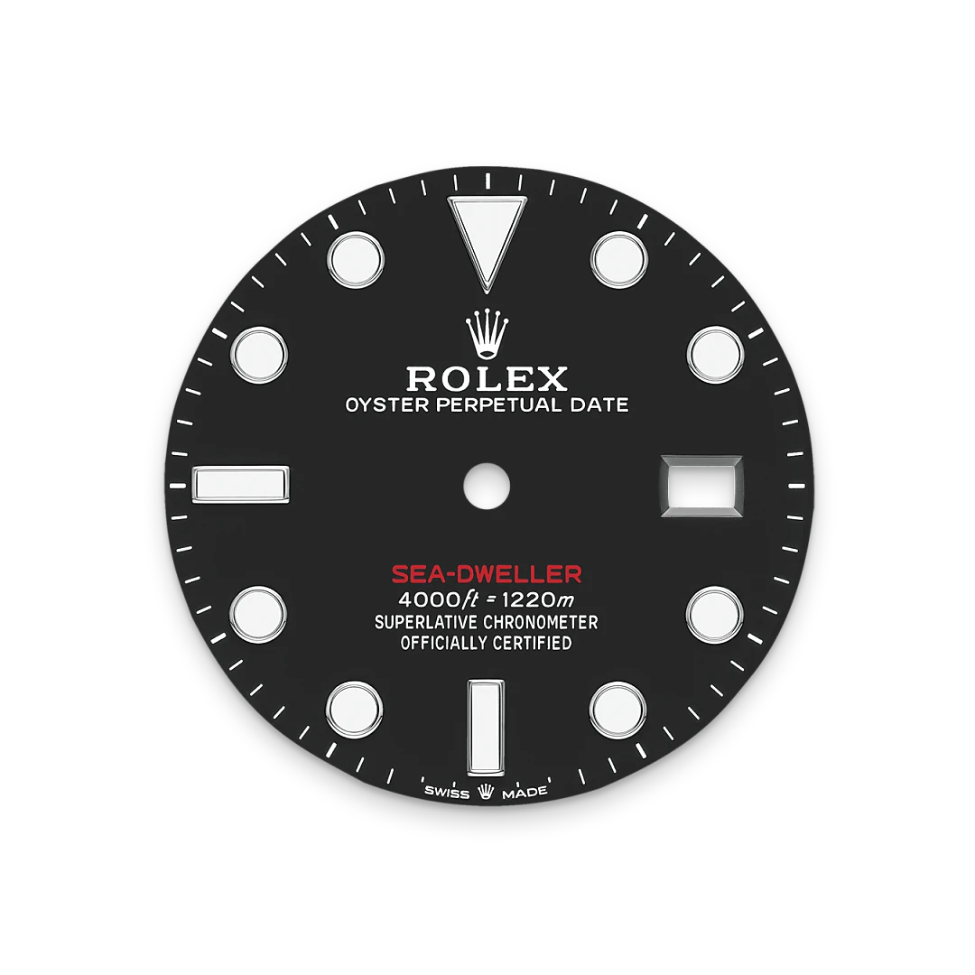 Rolex Sea-Dweller in Oystersteel with an intense black dial, black ceramic and platinum bezel, and Oyster bracelet, m126600-0002 - Crisson