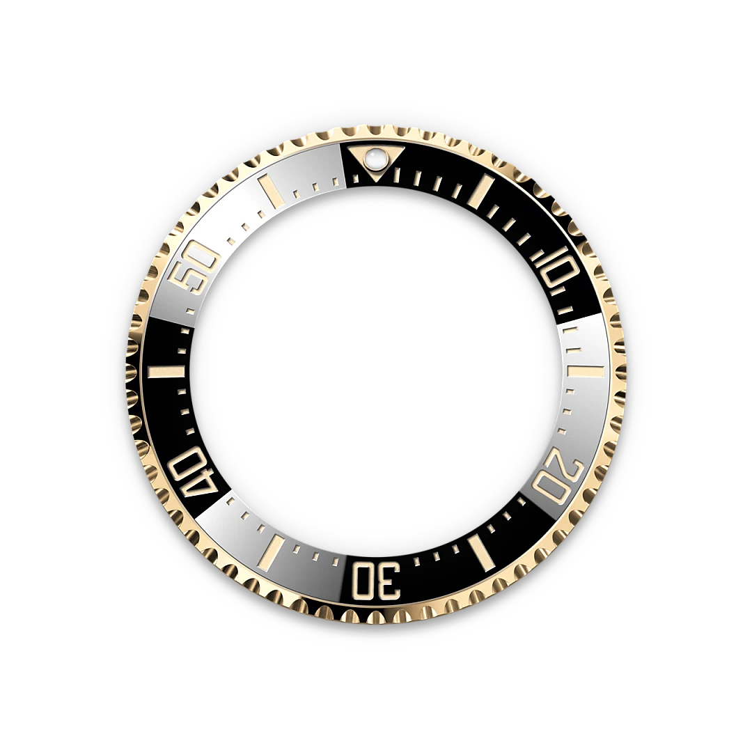 Rolex Sea-Dweller in Oystersteel and yellow gold with an intense black dial, black ceramic and gold bezel, and Oyster bracelet, m126603-0001 - Crisson