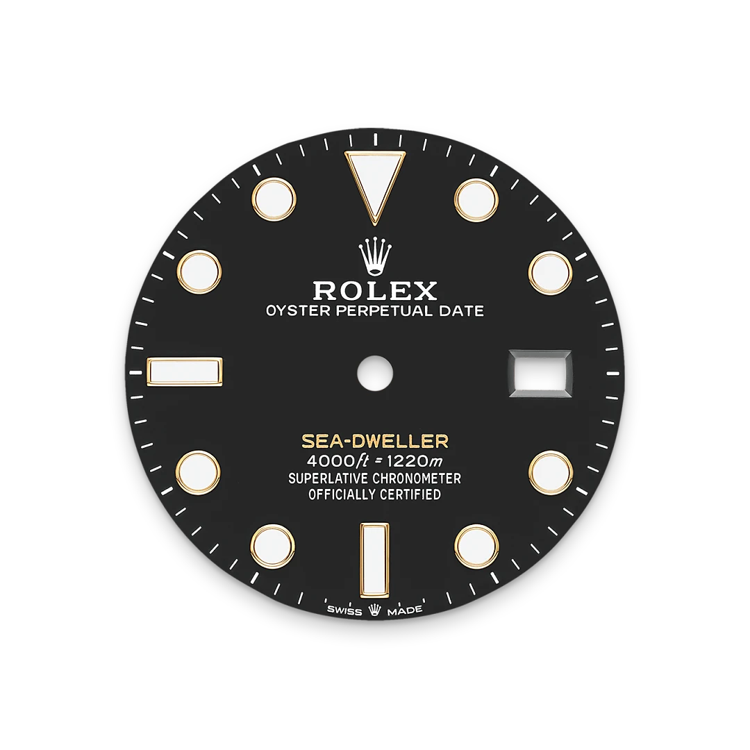 Rolex Sea-Dweller in Oystersteel and yellow gold with an intense black dial, black ceramic and gold bezel, and Oyster bracelet, m126603-0001 - Crisson