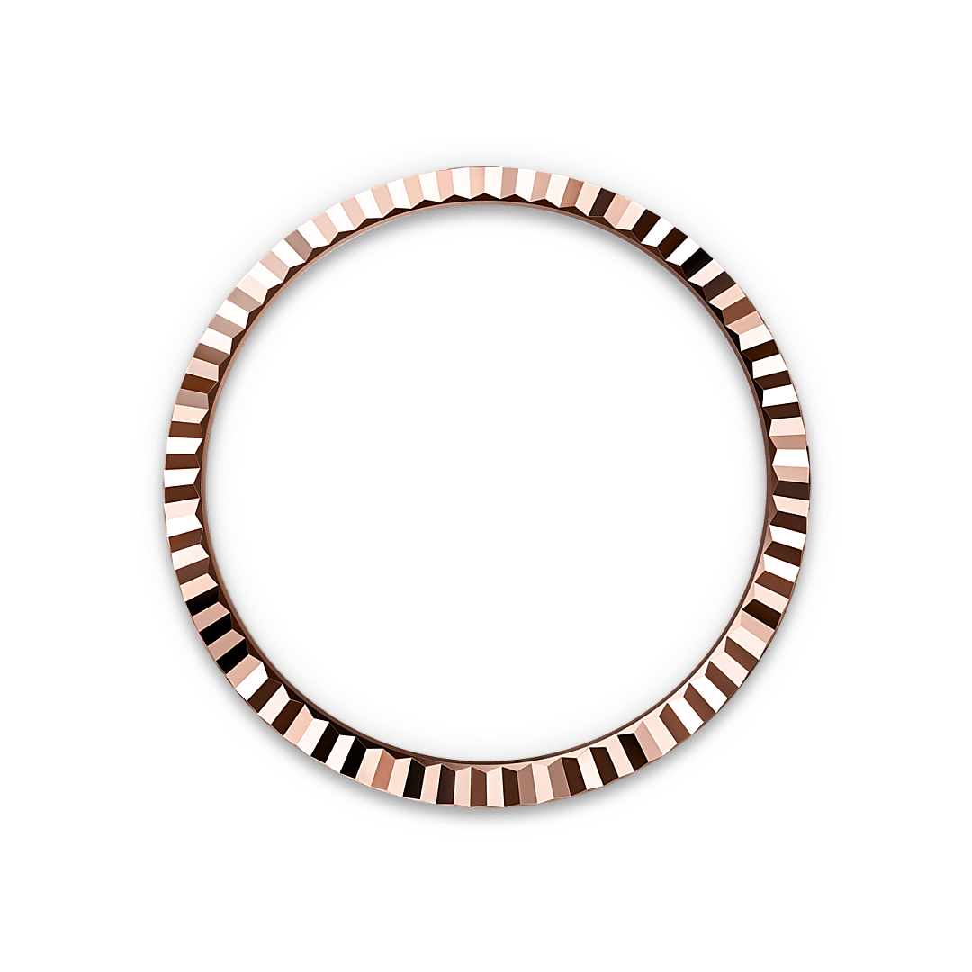 Rolex Land-Dweller 40 in Everose gold with an Intense white dial, fluted bezel, and flat Jubilee bracelet, m127335-0001 - Crisson