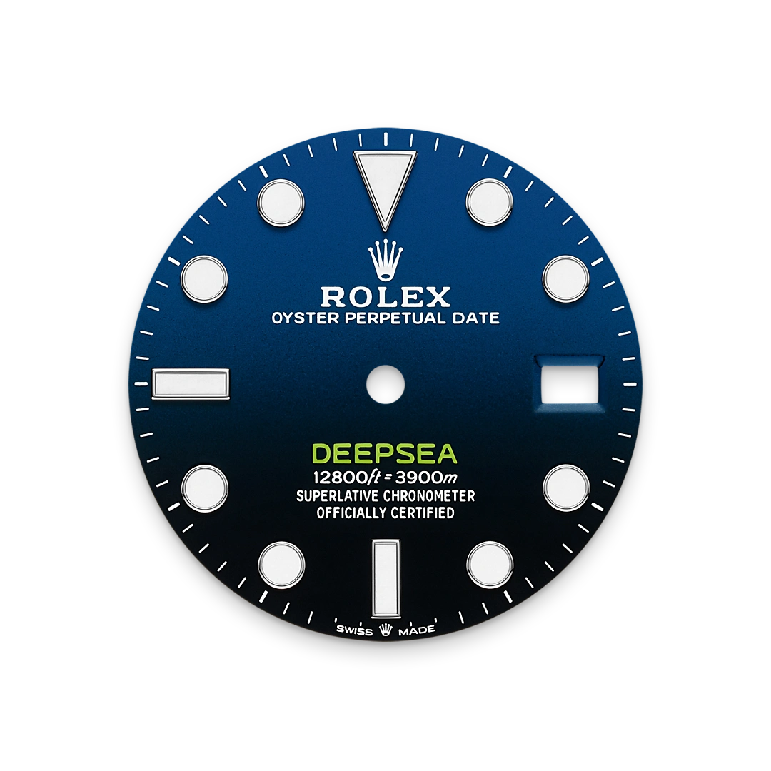 Rolex Deepsea in Oystersteel with a D-blue dial, Cerachrom insert in black ceramic bezel, and Oyster bracelet, m136660-0005 - Crisson