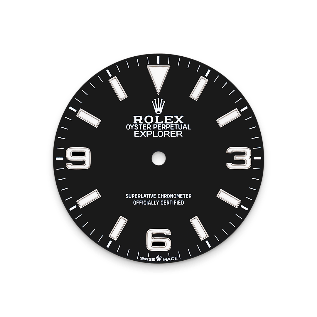 Rolex Explorer 40 in Oystersteel with a black dial, smooth bezel, and Oyster bracelet, m224270-0001 - Crisson Rolex Explorer 40 in Oystersteel with a black dial, smooth bezel, and Oyster bracelet, m224270-0001 - Crisson