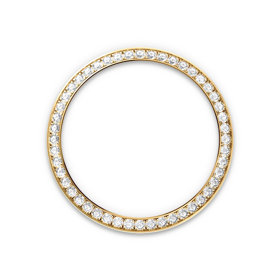 Rolex Day-Date 40 in yellow gold and diamonds, with a champagne-colour dial with diamonds, bezel with diamonds, and President bracelet, m228348rbr-0002 - Crisson