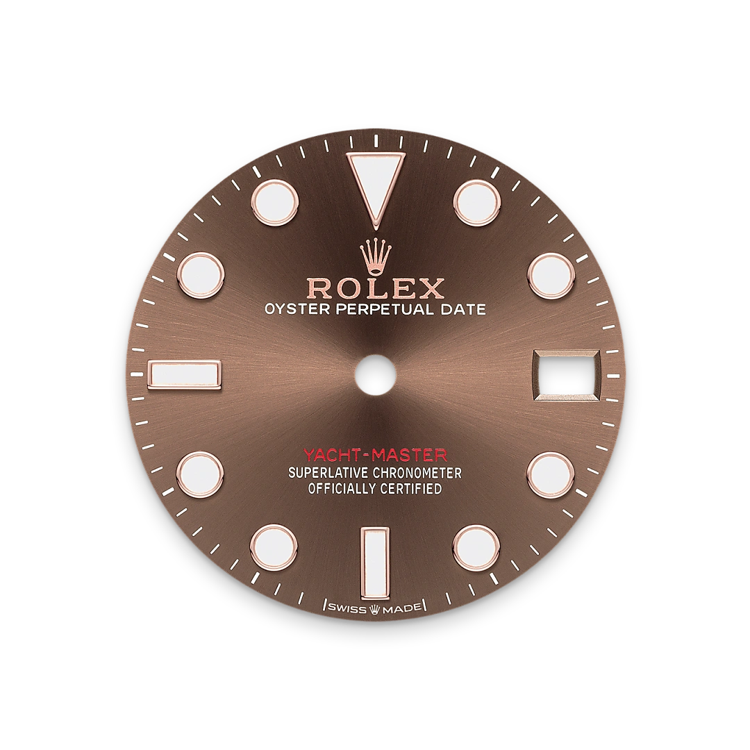 Rolex Yacht-Master 37 in Oystersteel and Everose gold with a Chocolate dial, gold bezel, and Oyster bracelet, m268621-0003 - Crisson