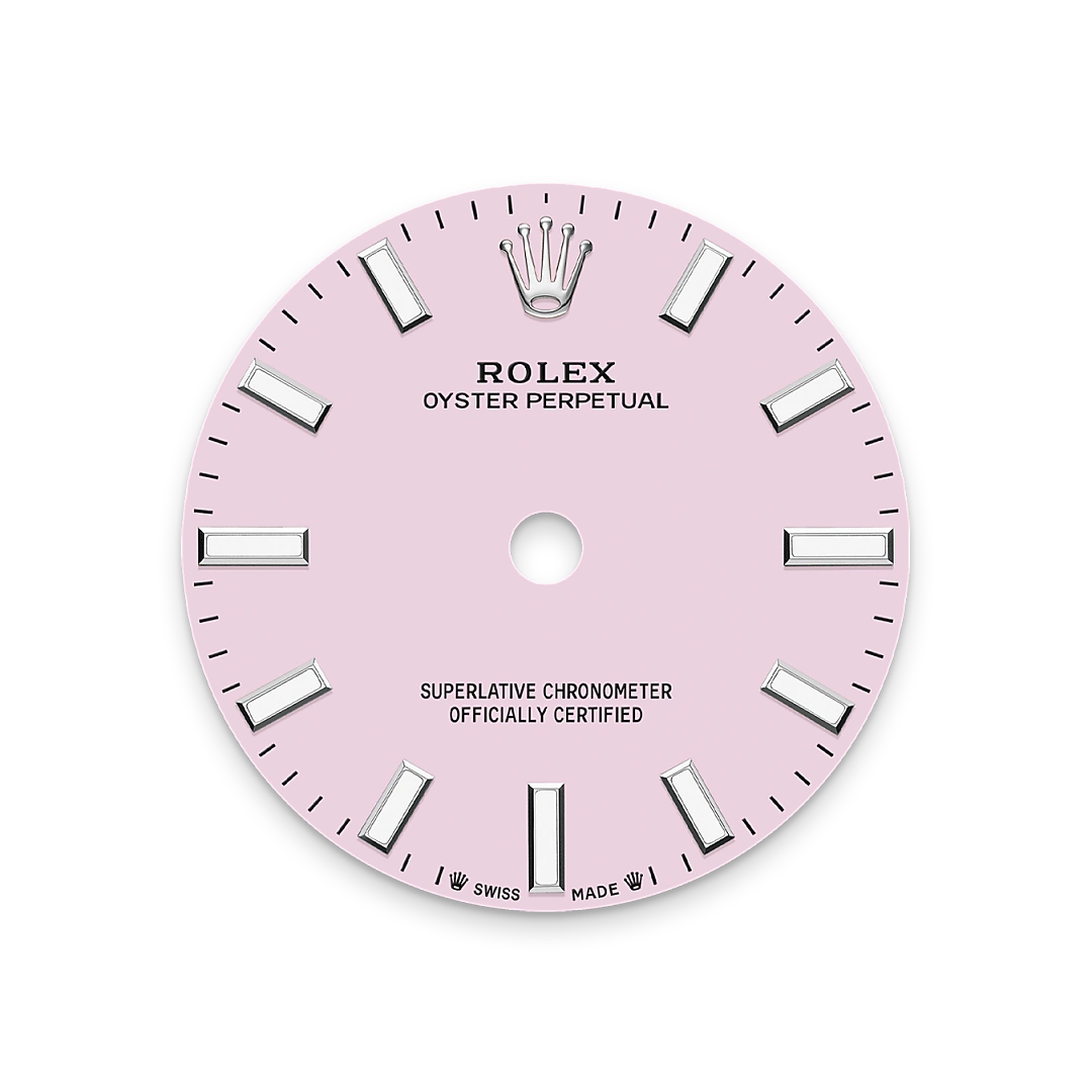 Rolex Oyster Perpetual 28 in Oystersteel with a Candy pink dial, domed  bezel, and Oyster bracelet, m276200-0009 - Crisson