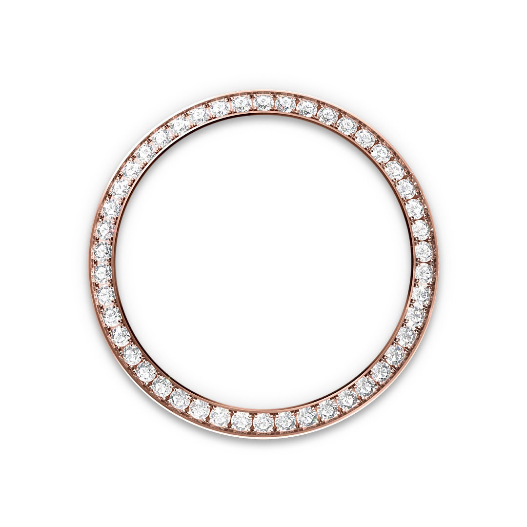 Rolex Datejust 31 in Everose gold and diamonds with a white mother-of-pearl dial with diamonds, bezel with diamonds, and President bracelet, m278285rbr-0005 - Crisson Rolex Datejust 31 in Everose gold and diamonds with a white mother-of-pearl dial with diamonds, bezel with diamonds, and President bracelet, m278285rbr-0005 - Crisson