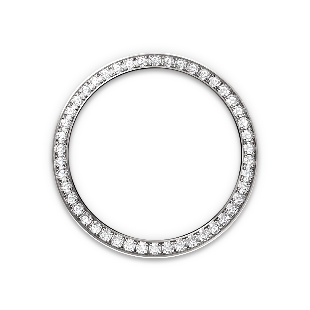 Rolex Lady-Datejust 28 in Oystersteel, white gold and diamonds, with a pink dial with diamonds, bezel with diamonds, and Oyster bracelet, m279384rbr-0004 - Crisson