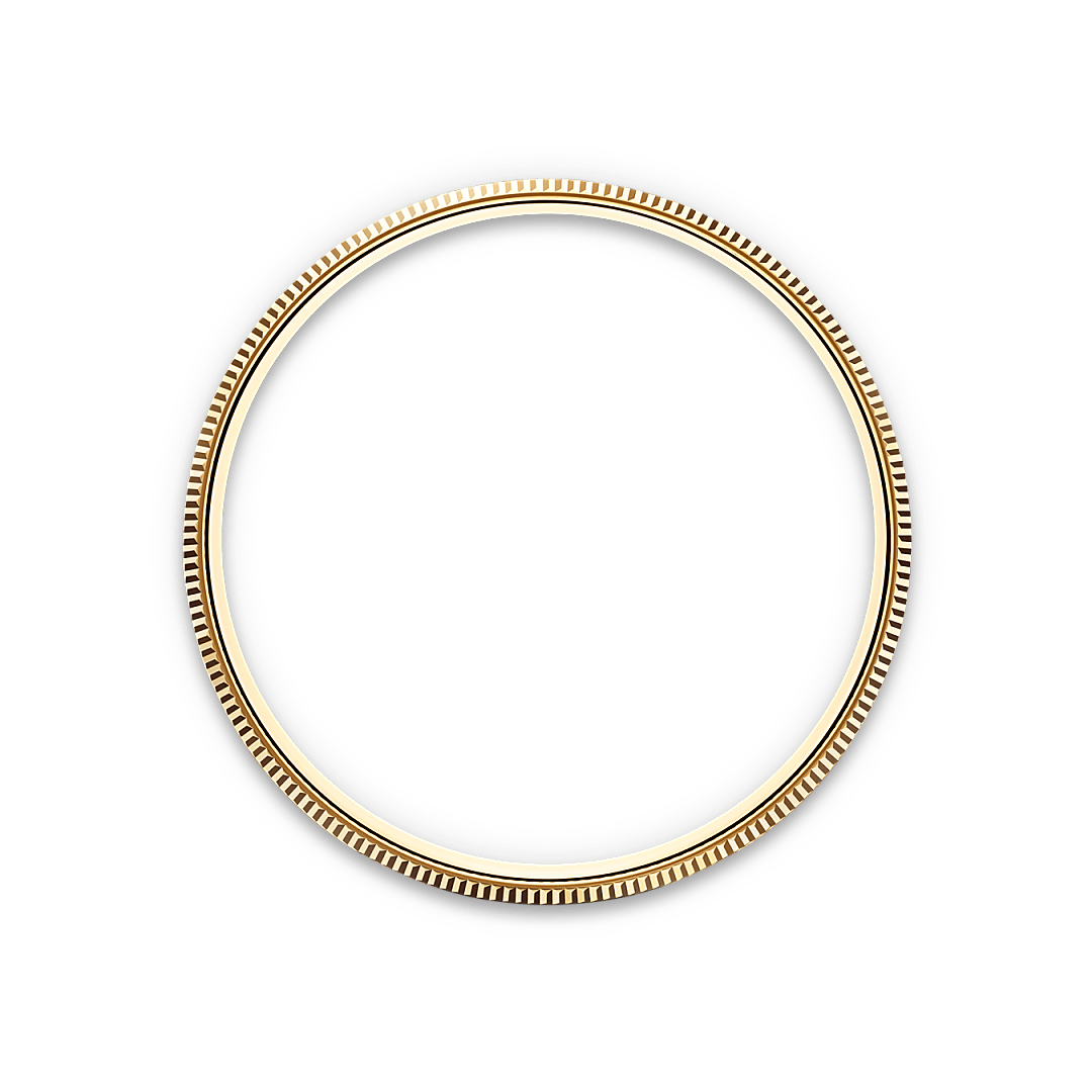 Rolex 1908 in yellow gold with an intense white dial, domed and fluted bezel, and Settimo bracelet, m52508-0008 - Crisson