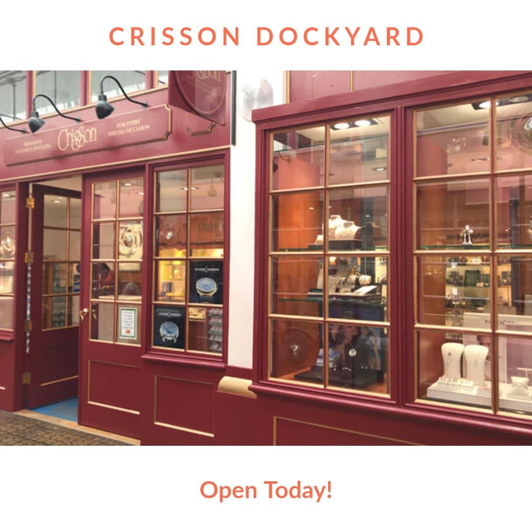 Crisson DockyardSunday, September 2612pm - 6pmFace Masks Are A MustPhysical Distancing Is A Must#Crisson #CrissonDockyard #Bermuda #jewelry #watches #shoplocal #shopatcrisson