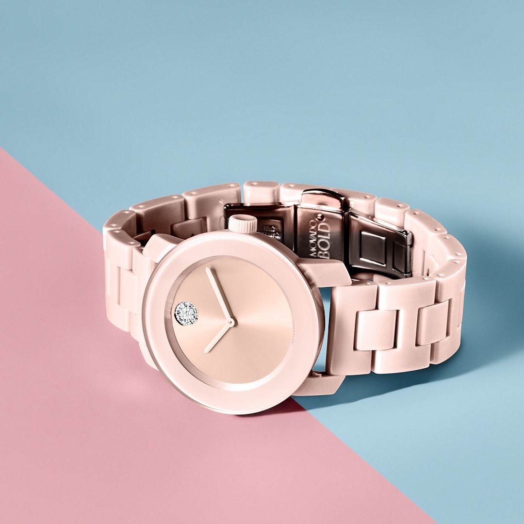 Movado Watches Blush tones for a neutral pop of color. #MovadoBoldWatch Pictured:Movado Bold36mmPink Ceramic & Stainless SteelUS MSRP: $695Crisson Retail$ $556(MOV 36536)Crisson HamiltonMonday - Saturday10am - 5pmFace Masks Are A MustPhysical Distancing Is A Must#Movado #WristFashion #WristCandy #Crisson #Bermuda #watches #shoplocal #shopatcrisson