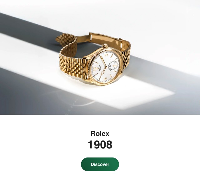 Rolex 1908 at Crisson Bermuda